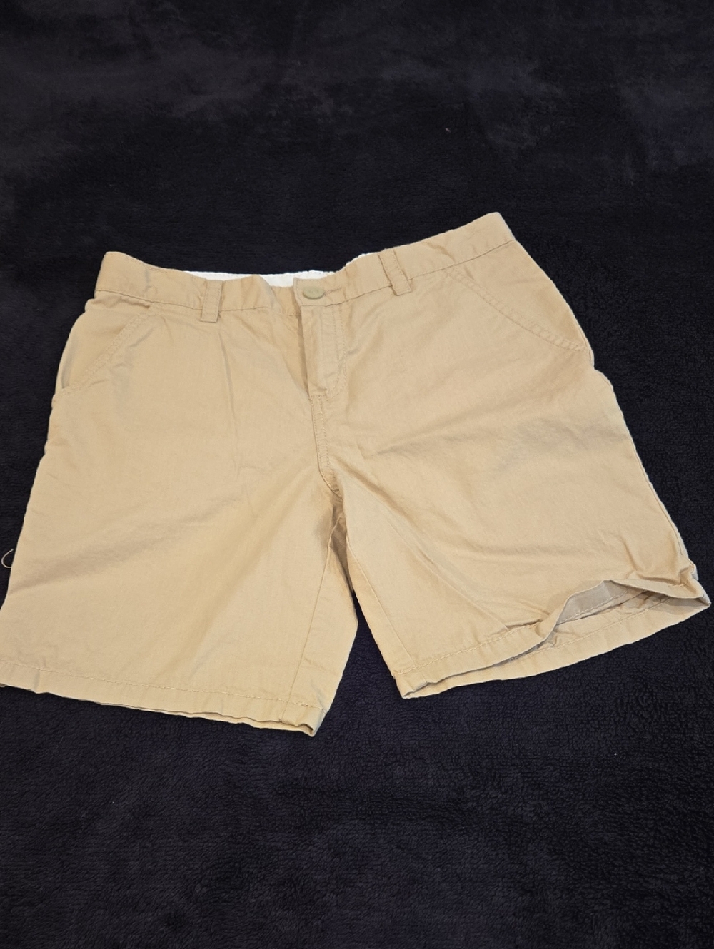 Cat & Jack Boys Tan Flat-Front Chino Shorts